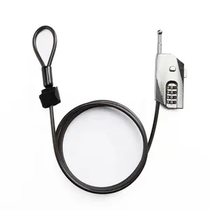 Premium Retractable Cable Lock With Additional Security 