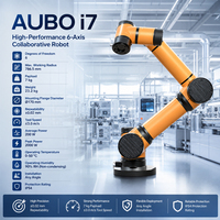 Bras robotique industriel, charge utile de 7 kg, AUBO I7, robot collaboratif à 6 axes, portée de 786,5 mm, pour l'assemblage, le prélèvement et le placement