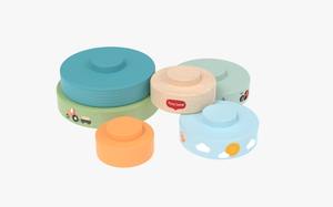 Tiny Love <b>Wooden</b> <b>Stacking</b> Tower Farmers Educational <b>Toy</b> for 0-4 Years Children - Product Image 4