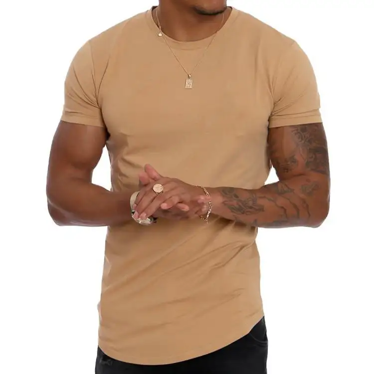 เสื้อยืดแขนยาวทรงสลิมฟิตสำหรับผู้ชายเสื้อยืดขอบโค้งแนวสตรีทเสื้อยืดผ้าฝ้าย93% น้ำหนักเบาเสื้อยืดออกกำลังกาย7%