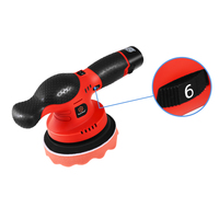 Pulidora Eléctrica Inalámbrica PLATYPUS de 6 Pulgadas y 9 mm, Órbita de 12 V, 6 Velocidades Variables, 120 W, 2.0 Ah, Pulidora Automática para Automóviles