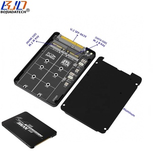 卸売 U.2 SFF-8639 U2インターフェースからNGFF <span class=keywords><strong>M</strong></span>.2 <span class=keywords><strong>M</strong></span>-Key NVME & B-Key SATA 2280 SSDアダプターエンクロージャー アルミケース 在庫あり - Product Image 1