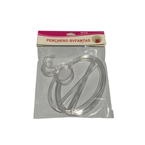 Perchero Bufantas Scarf Rack 5Pcs Transparent Hanging Organizer For Closets - Product Image 1