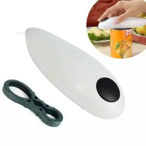 Ouvre-boîte électrique automatique à bord souple de cuisine à une touche Ouvre-boîte automatique de poche à piles pour la maison