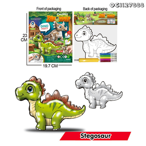 Materiales de Aprendizaje para Niños, Juguete Educativo Temprano, Dinosaurio Caminante con Globo, Set de Dibujo y Pintura, Juguete de Dibujo para Bebés con Rotuladores de Colores - Product Image 5