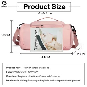 <span class=keywords><strong>Sac</strong></span> <span class=keywords><strong>de</strong></span> <span class=keywords><strong>sport</strong></span> et <span class=keywords><strong>de</strong></span> voyage étanche en polyester avec fermeture éclair, <span class=keywords><strong>compartiment</strong></span> à chaussures intégré, idéal pour la plage, le yoga et la gym pour <span class=keywords><strong>femme</strong></span> - Product Image 4