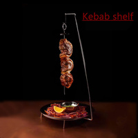 Accesorios de Cocina para Restaurantes al Aire Libre, Soporte para Brochetas de Acero Inoxidable con Plato