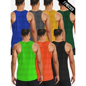 High Quality Quick Dry Men's Athletic Tank Tops Moisture <b>Wicking</b> Workout Tops Men's Tank Tops - Product Image 2