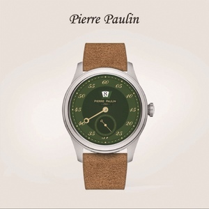 Montre mécanique automatique rétro de 38 mm avec boîtier en acier inoxydable, bracelet en cuir, étanche, unisexe - Product Image 3