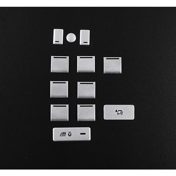 12 Pieces Silver Stickers for 13-17 for Range Rover Administrative Glass Lifting Button Model OC06958