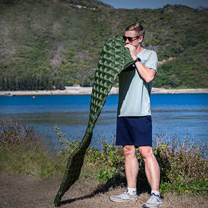 Ortable lltralight orortable iiamond-haped ututdoor leeping ad Foldable ir attattress pu ummy amamping at - Product Image 4