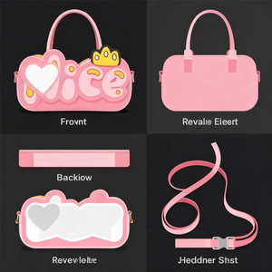 Bolsos Ita de Anime Personalizados al por Mayor y Llaveros de Personajes a Juego, Peluches, Bolsos de Mano Vintage para Mujer, Carteras - Product Image 3