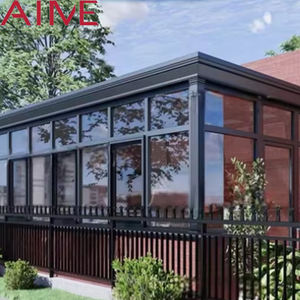 Portes/fenêtres <span class=keywords><strong>en</strong></span> verre contemporaines, haute transmission <span class=keywords><strong>de</strong></span> la lumière, légères, insonorisées et coupe-vent pour villa, jardin, patio - Product Image 1