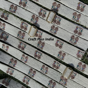 Personalizado 44*1,5 ORDER of Golden Beaded Mini Metro Correa de hombro con ganchos desmontables Nuevo diseño Cinturones de metal - Product Image 2