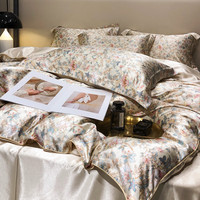 Ensembles de draps d'hôtel en satin de soie Offre Spéciale 100% polyester, ensemble de literie personnalisé, vente en gros, couette de luxe