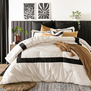 100% bông Vua Kích thước bộ đồ giường khách sạn Bộ vật liệu mới 4 cái Bộ sưu tập mùa thu <span class=keywords><strong>3D</strong></span> kỹ thuật - Product Image 5