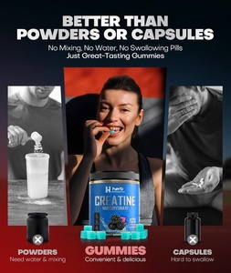 סוכריות גומי קריאטין OEM/ODM מותג פרטי לאנרגיה ספורטיבית, תוסף תזונה לבניית שרירים למבוגרים - Product Image 6