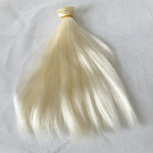 Peluca de Seda Láctea para Muñeca Yale BJD/Cotton Doll, <span class=keywords><strong>Cabello</strong></span> Liso DIY Estilo Lolita de Noche, 25cm, Hecho en China - Product Image 6