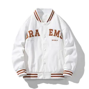 대표팀 재킷 OEM 맞춤형 디자인 단색 풀 지퍼 봄버 재킷 야구 대표팀 재킷 스트리트웨어