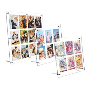 Cadre photo en acrylique de 3 pouces, support d'affichage instantané pour cartes d'anime, vitrine photo personnalisable, facile à modifier - Product Image 1
