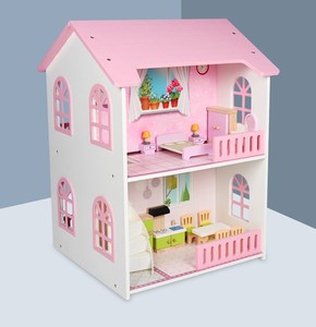 Maison de poupée miniature en bois à faire soi-même, kit de meubles pour maison de poupée, échelle 1:24, jouets créatifs pour maison de poupée, modèle d'appartement nordique - Product Image 2
