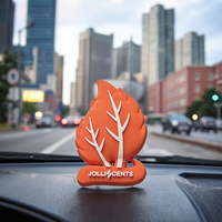 Clip d'aération moderne en plastique multicolore 3D Orange Rose Accessoires d'intérieur de voiture Clip de désodorisant pour la qualité de l'air du véhicule