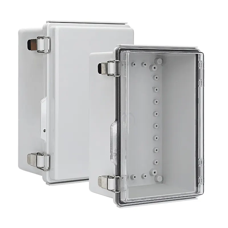 Power Electronics Enclosure Custom Wall Mounting ABS Plastic Outdoor IP66 IP67 Waterproof Sealed Distribution Cable Junction Box