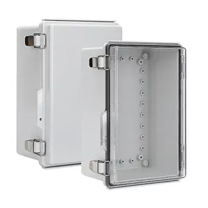 Caja electrónica de potencia Montaje en pared personalizado Plástico ABS Exterior IP66 IP67 Caja de conexiones de cable de distribución sellada a prueba de agua