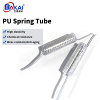 Tuyau spiralé rétractable en PU transparent pour pompe à air pneumatique, tuyau de compresseur d'air haute pression, conduit d'air
