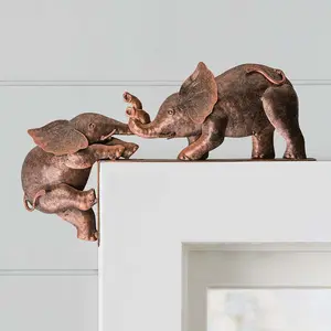 Украшение дверной рамы в форме осьминога, слона, рукоделие, домашний декор, настольный орнамент осьминога, животных