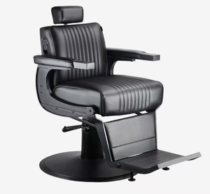 Chaise de coiffure de luxe décontractée, chaise de salon de coiffure haut de gamme, chaise robuste, chaise de coiffure, chaise à revêtement huilé, chaise rétro - Product Image 1