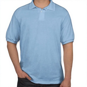 Chemise de golf à manches courtes pour homme, 100% coton, respirante, séchage rapide, personnalisable avec votre propre marque, vente en gros - Product Image 1