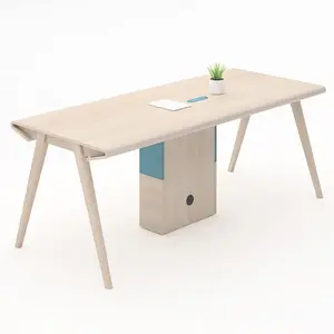 Прямоугольный простой дизайн офисный стол для переговоров деревянные ножки Конференц-зал небольшой стол для встреч