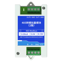 Conversion RS485 vers 4-20mA 0-5V 0-10V Module de transformation 2 4 canaux Modbus RTU RS485 vers modules de conversion industriels analogiques