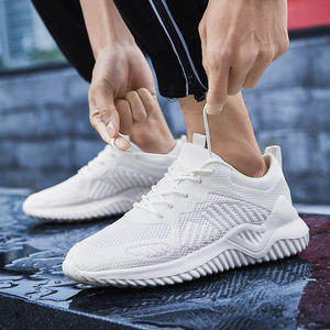 Nouvelles baskets de course en mesh noires tendance, grande taille, chaussures de sport à lacets, chaussures de tennis pour couple, hommes - Product Image 5