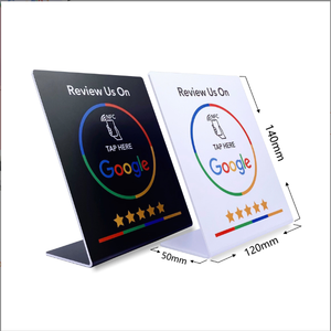 Espositore per Recensioni Google con NFC e Codice QR per Ristoranti, Saloni, Negozi e Reception |   Supporto per Codice QR - Velocità Fulminea - Product Image 4
