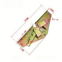 Bisagra de Soporte para Sofá Cama de Hierro Angular de 3 Posiciones, Herrajes Plegables para Muebles con Elevación Tipo Mariposa para Dormitorio de Hospital
