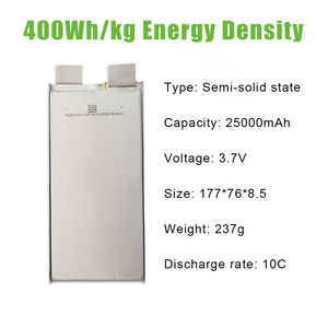 <span class=keywords><strong>Batteria</strong></span> a stato semisolido da 400 Wh/kg con <span class=keywords><strong>1</strong></span> anno di garanzia, 25000 mAh, ad alta densità energetica per droni agricoli ed E-VTOL - Product Image 2