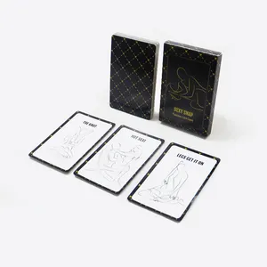 Juegos de cartas personalizados do or dare para adultos con caja de dormitorio sexo personalizado tarjetas de juego sexy para amantes