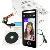 Máquina DE ASISTENCIA biométrica WiFi y TCP/IP de 5 pulgadas con control de acceso de reconocimiento facial y grabación de tiempo visión nocturna SDK gratuito
