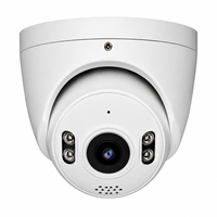 Caméra IP dôme PoE panoramique 180 degrés avec objectif fisheye 1,7 mm 8MP 4K, double éclairage, boîtier tout métal IP67 étanche, compatible NVR VMS