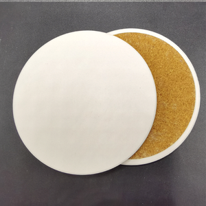 Customizable White Ceramic Non-Slip Beverage Coaster Absorbent Mat & Pads for Personalized Sublimation Ceramic Coasters