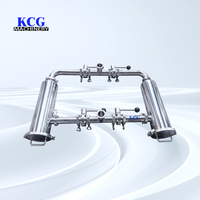 Nouveau filtre microporeux à double tube coudé de qualité sanitaire en acier inoxydable 304/316L, 0,1 micron, pour la filtration des aliments et du lait