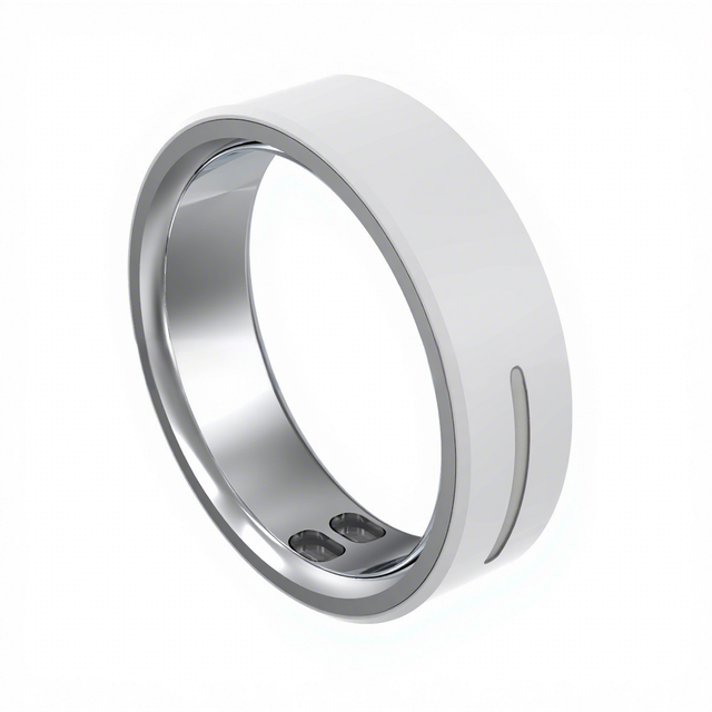 Smart Ring Gesture Interaction Ceramic Classic Frame Vibration Reminder Touch Control sleep