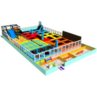 Parque de trampolín pequeño popular caliente trampolín rectangular profesional al aire libre