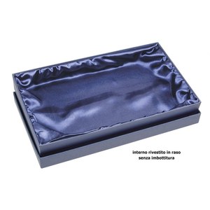 Scatola Blu in Raso 265X155X35 Mm per Conservazione Gioielli - Product Image 2
