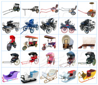 Tricycle Électrique XCEGO Street View à Propulsion Humaine pour Passagers, Vélo de Tourisme à Vitesse Unique, Capacité 2 Personnes