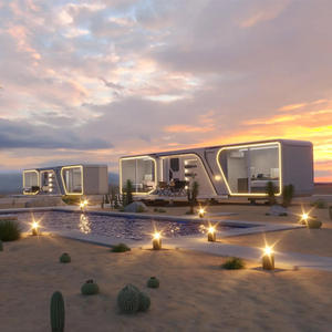 Contenedor de cápsula espacial de diseño moderno, casa móvil portátil, estructura de acero prefabricada para Hotel, Camping, Viajes - Product Image 1