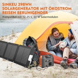 Générateur solaire portable 300W 296Wh 80000mAh avec sorties AC DC USB Type C pour le camping – Vente en gros - Product Image 6