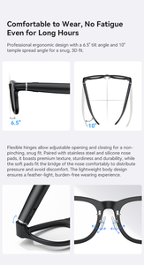 Lunettes intelligentes AI X01Ultra, nouvelle génération, caméra 8MP, traduction AI en temps réel, enregistrement vidéo 1200P, lecture <span class=keywords><strong>de</strong></span> musique, étui <span class=keywords><strong>de</strong></span> charge 3600mAh - Product Image 4